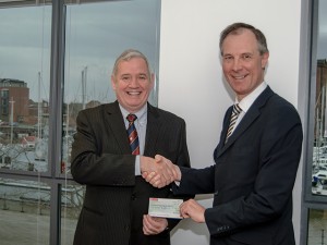Cheque for Castle Hill Cancer Fund